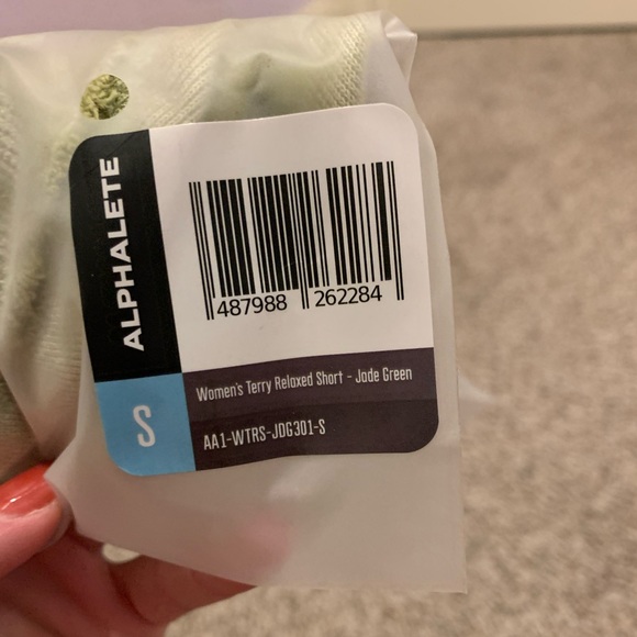 Alphalete Very Terry Shorts! Size S! In color Jade Green! - Picture 6 of 6